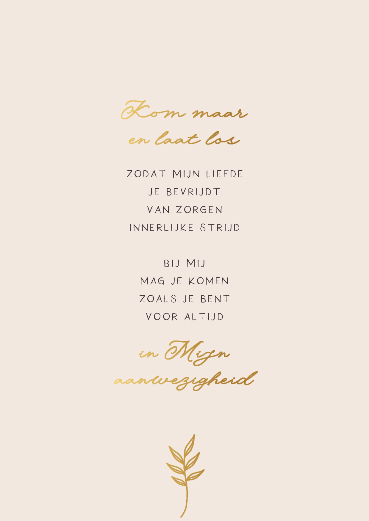 Kom maar en laat los