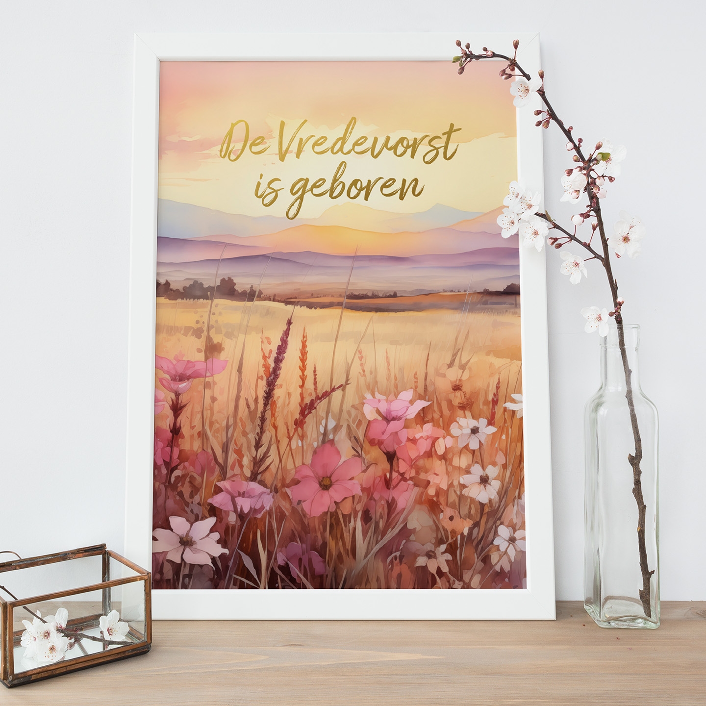 Poster A4 De Vredevorst is geboren