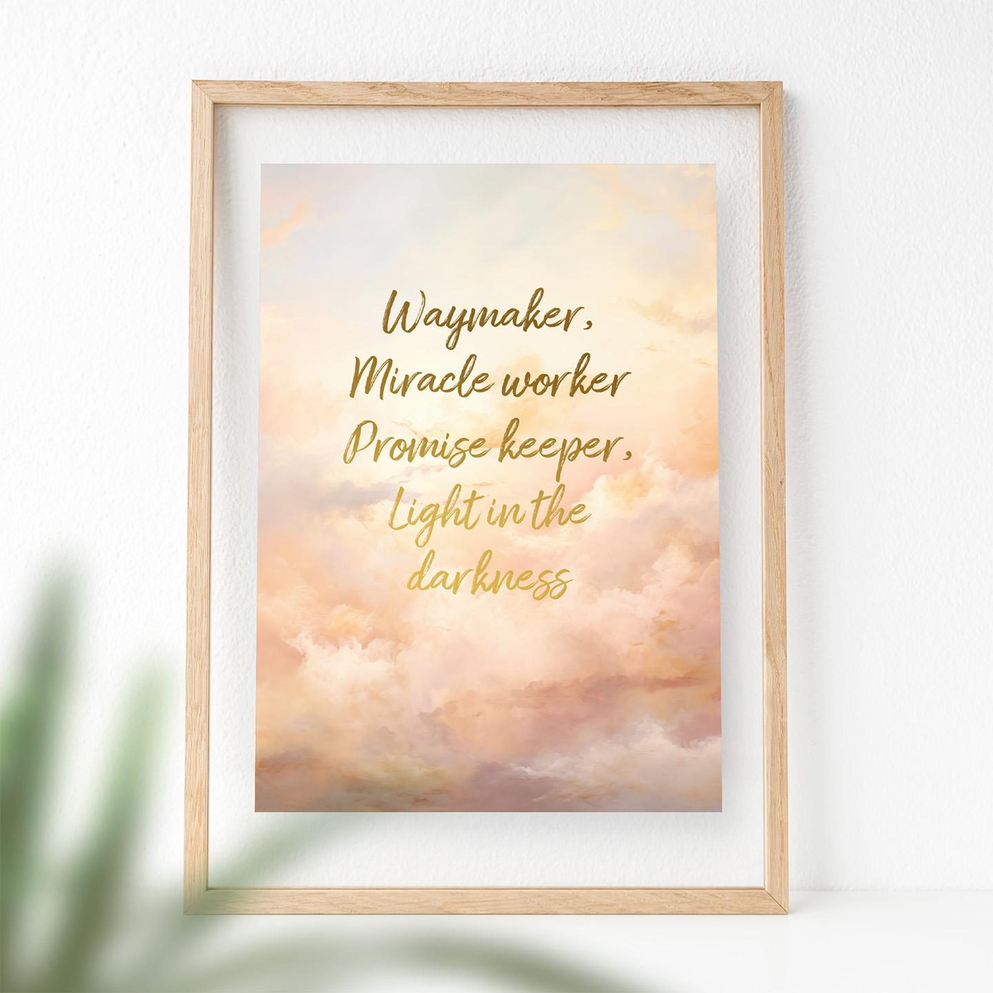 Poster A4 Waymaker - Kerst - Baaij Light Cards Webshop