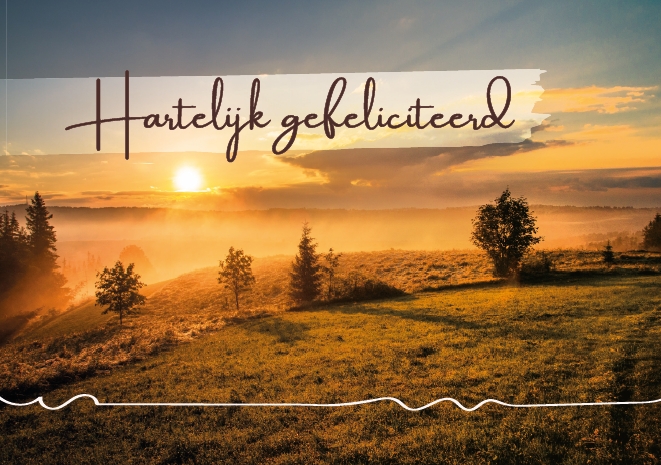 Gefeliciteerd Gefeliciteerd Baaij Light Cards Webshop