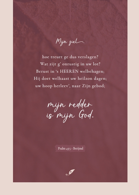 Mijn ziel, hoe treurt ge