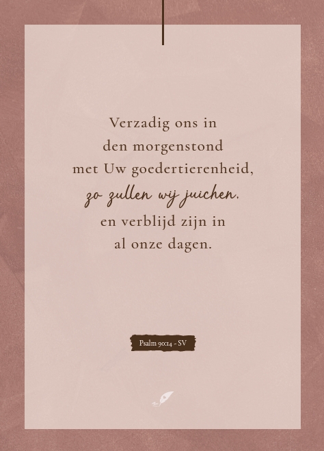 Verzadig ons in den morgenstond