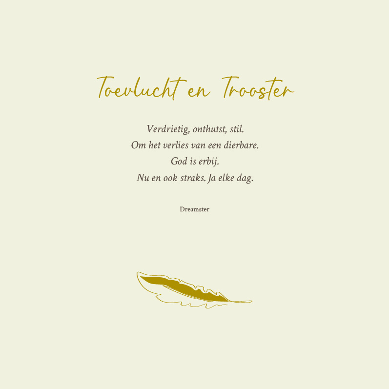 Toevlucht en Trooster