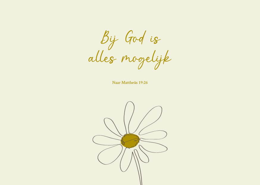 Bij God is alles mogelijk