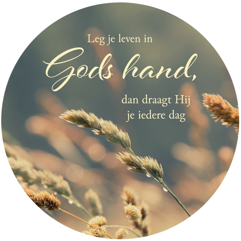Muurcirkel Leg je leven in Gods hand