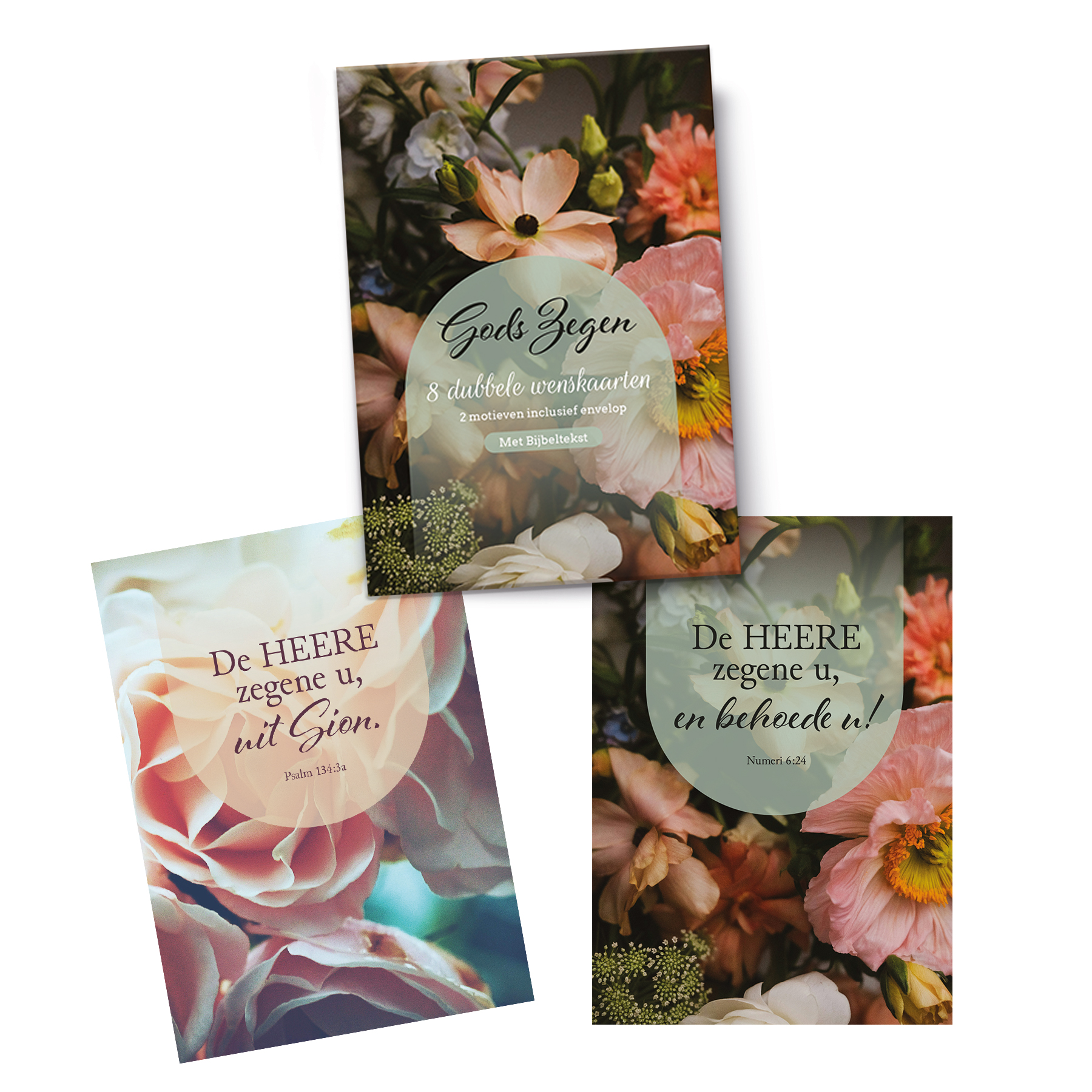 Mapje Notecards Gods Zegen ( 2 x 4 )