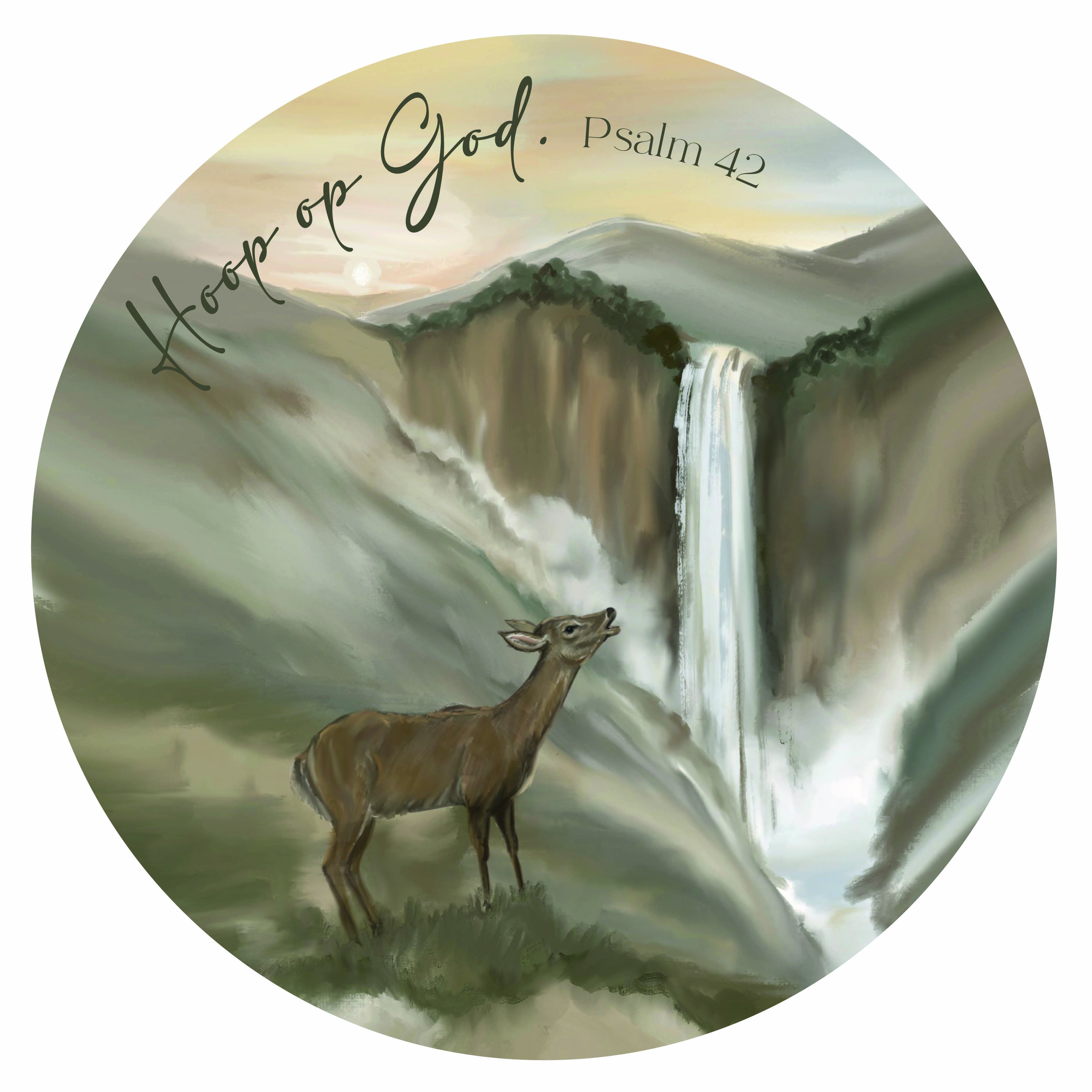 Muurcirkel Hoop op God