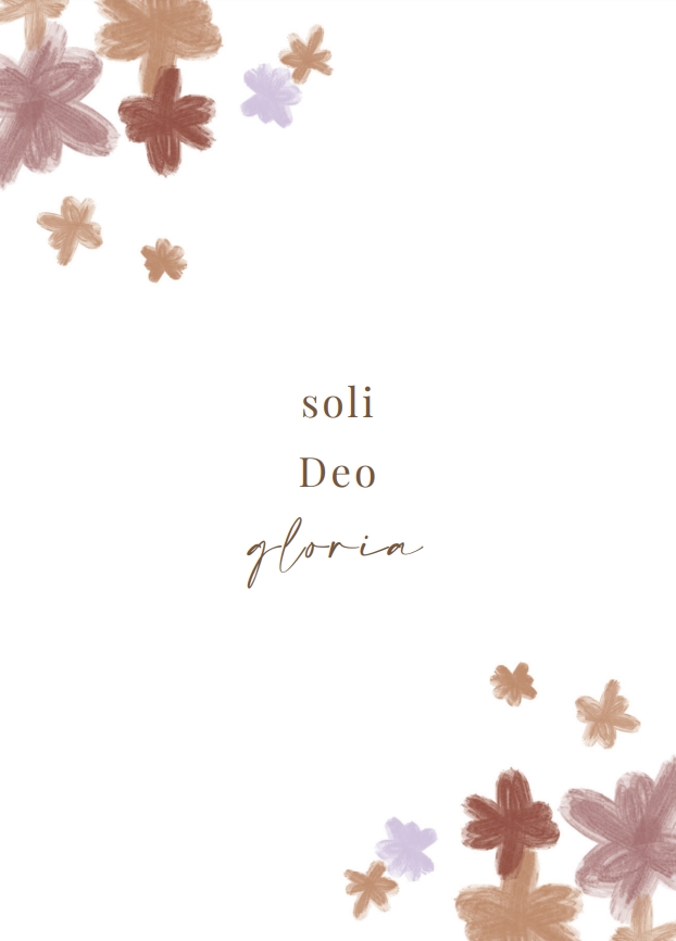 Soli Deo gloria