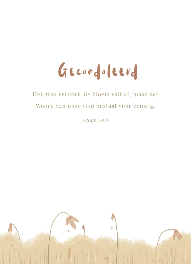 Gecondoleerd