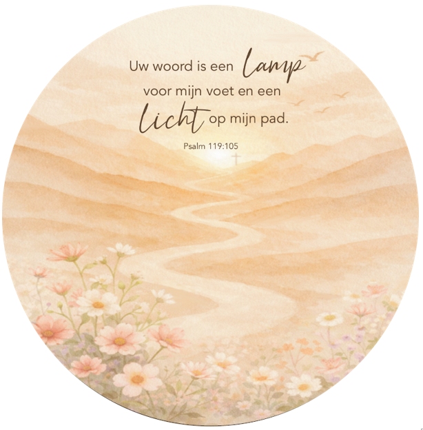 Muurcirkel Uw woord is een lamp