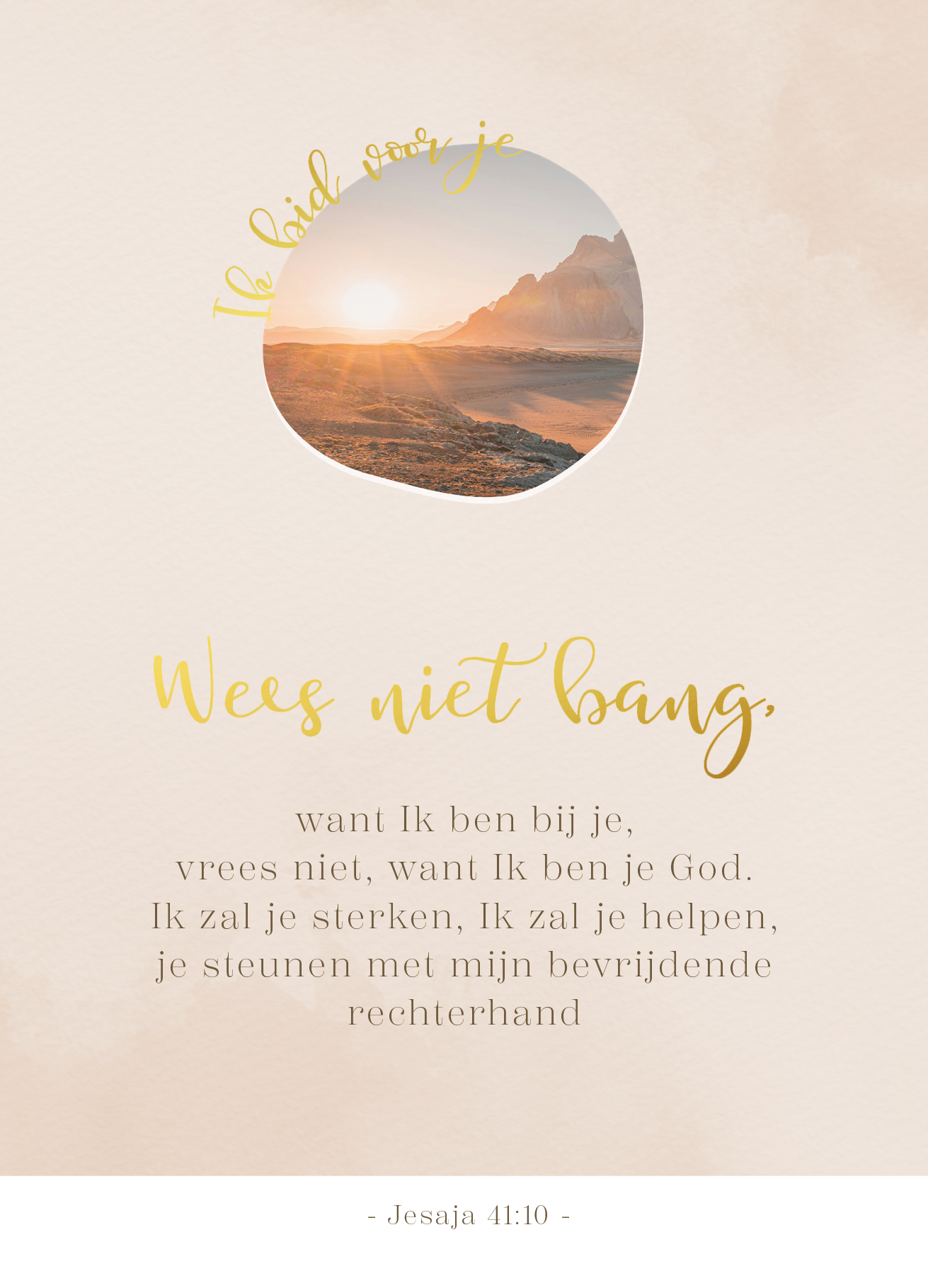 Ik bid voor je