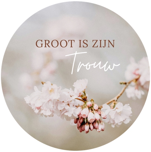 Muurcirkel Groot is zijn trouw