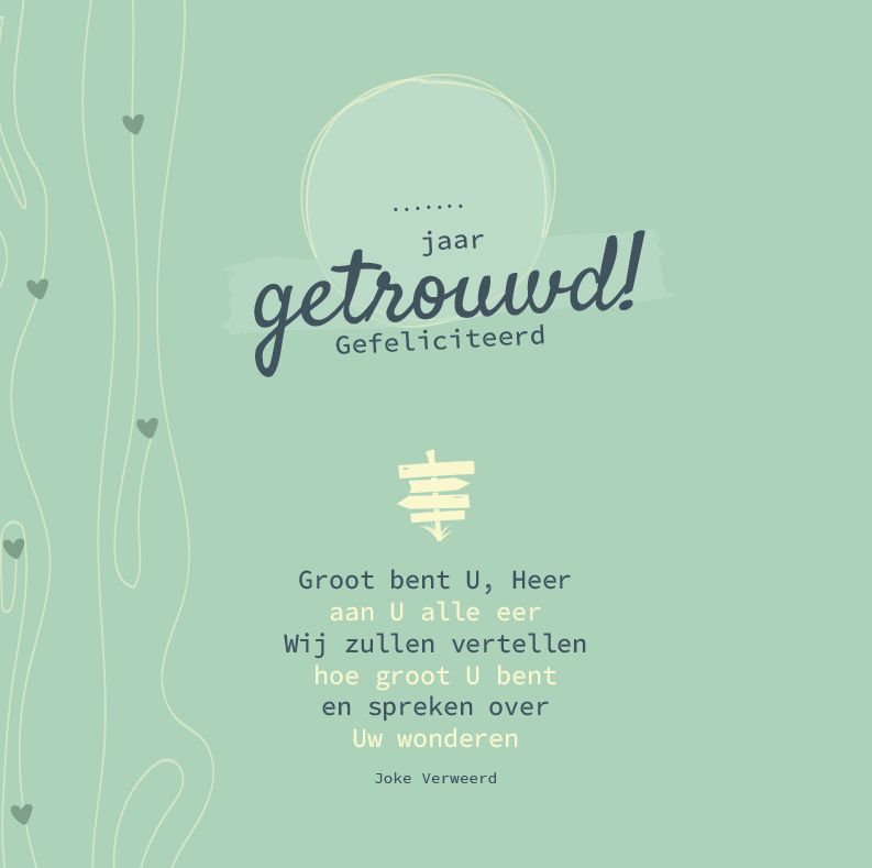 ... jaar getrouwd