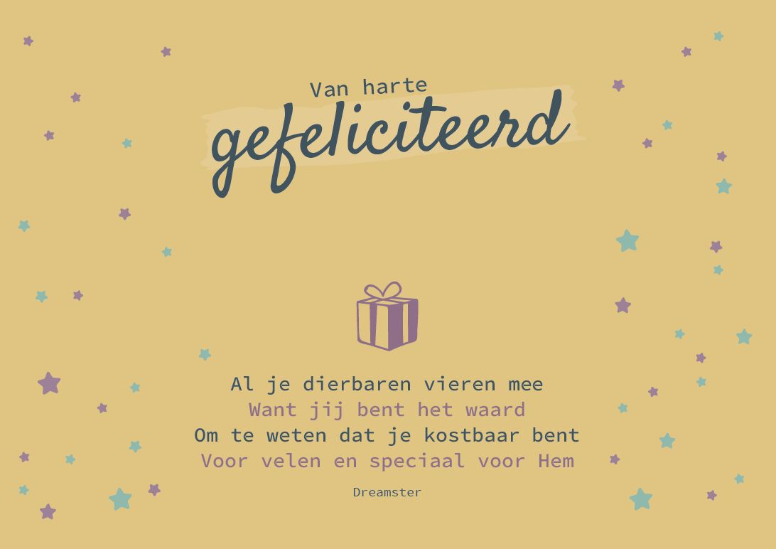 Gefeliciteerd