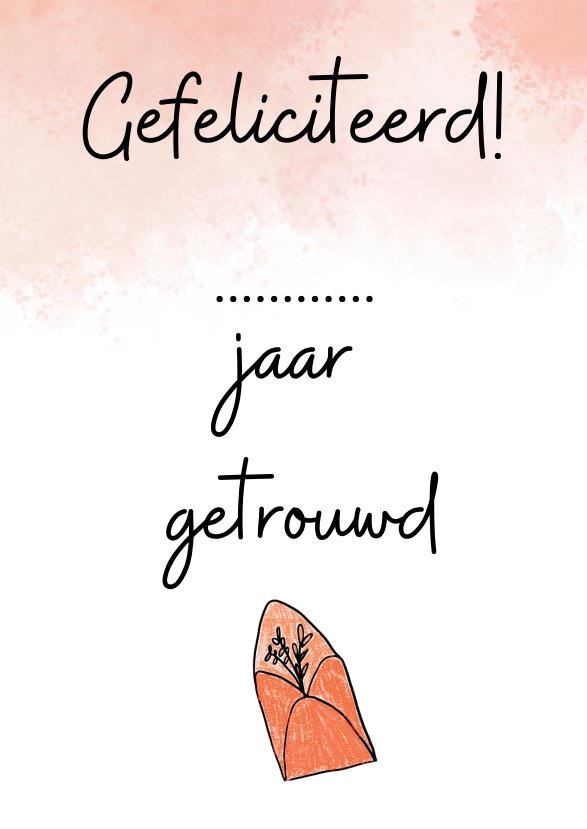 ... jaar getrouwd
