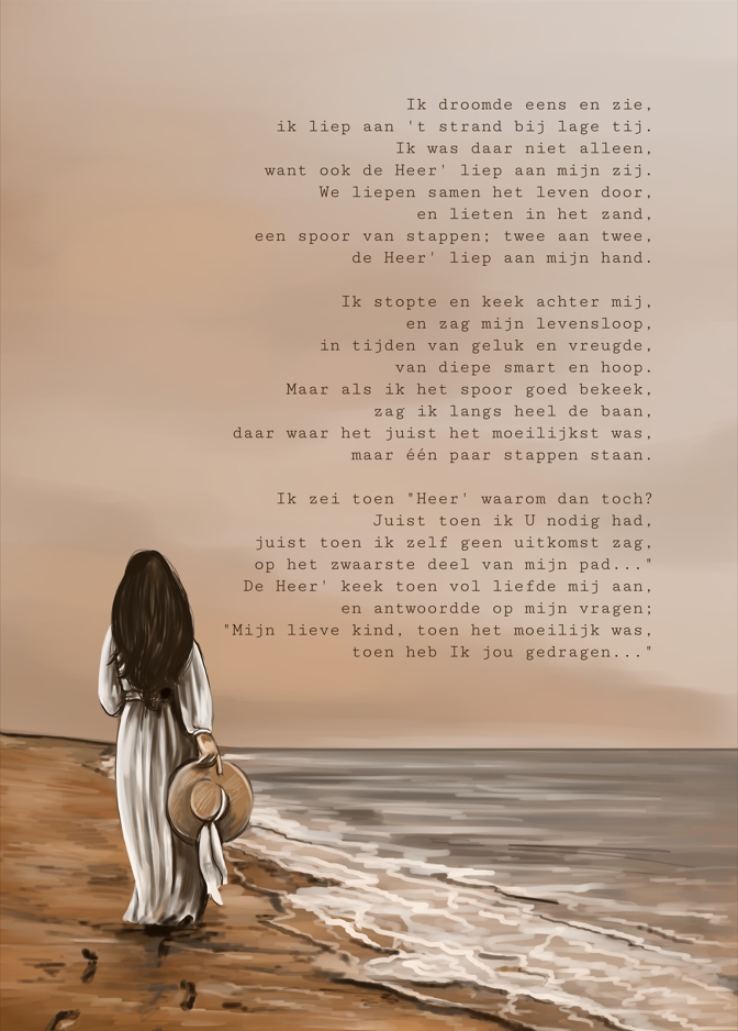 Canvas op hout Ik droomde eens en zie