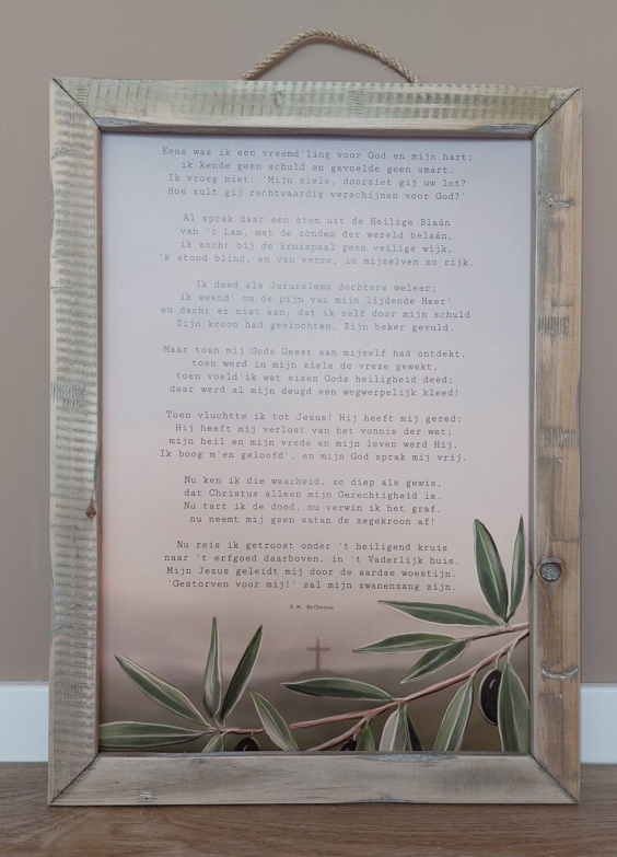 Schilderij A3 Eens was ik een