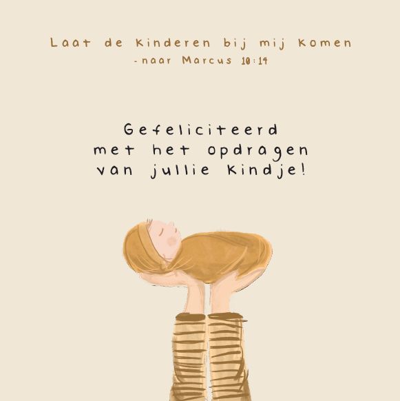 Opdragen kindje