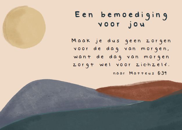 Een bemoediging voor jou