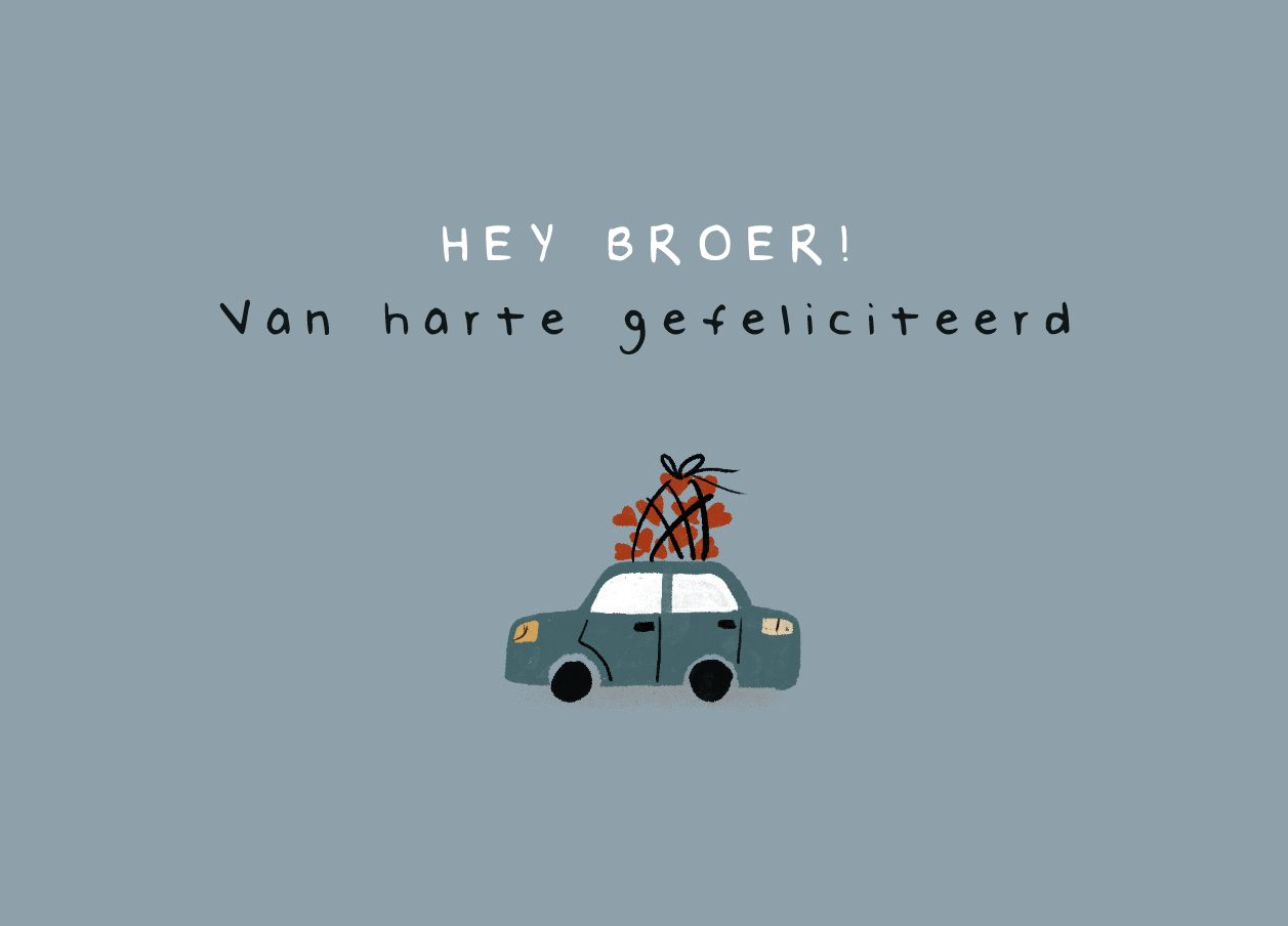 Gefeliciteerd broer