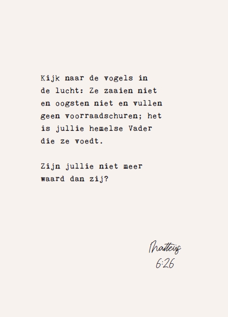 Kijk naar de vogels