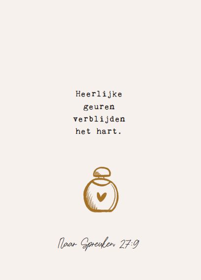 Heerlijke geuren verblijden het hart