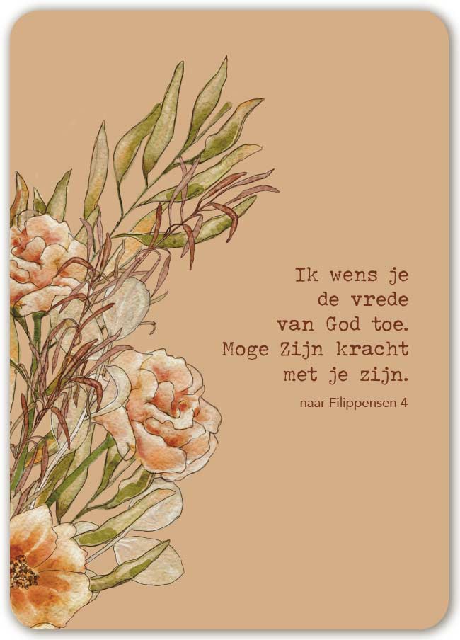 Ik wens je de vrede van God toe