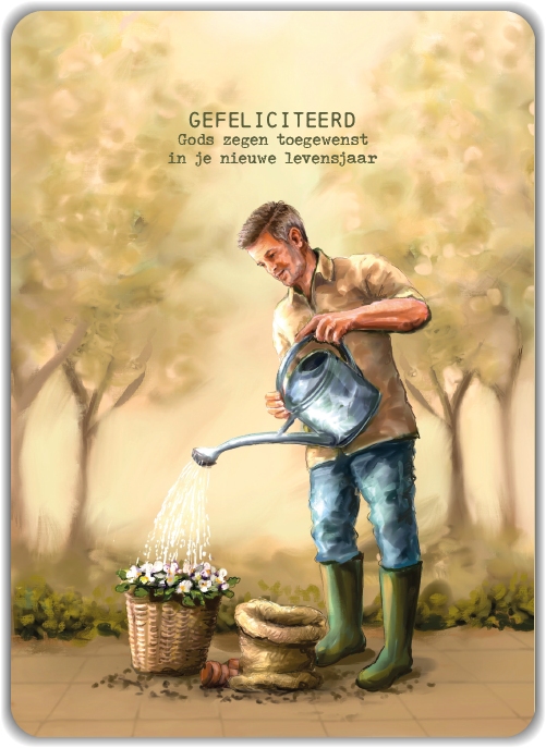 Gefeliciteerd Gods zegen toegewenst