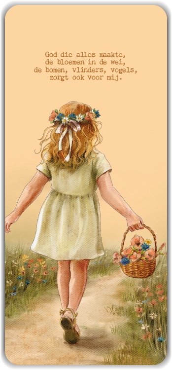 Boekenlegger God die alles (meisje)