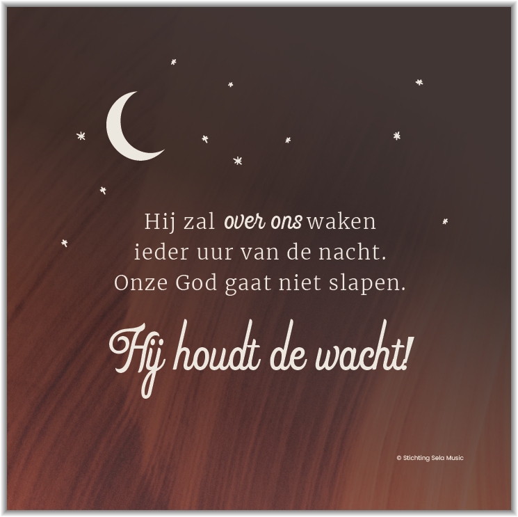 Poster Square Hij zal over ons waken