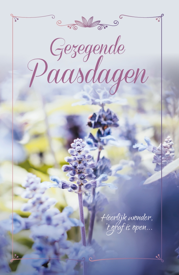 Wenskaart Gezegende Paasdagen
