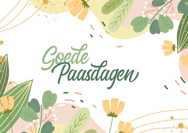 Prentbriefkaart Goede Paasdagen