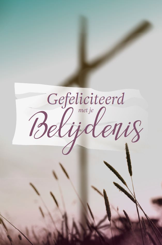 Wenskaart Gefeliciteerd je Belijdenis