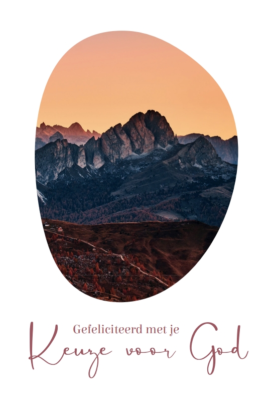 Wenskaart Gef. keuze voor God