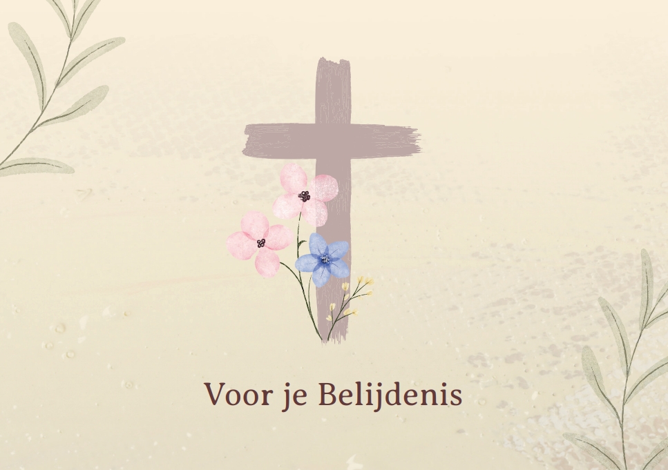 Prentbriefkaart Voor je Belijdenis