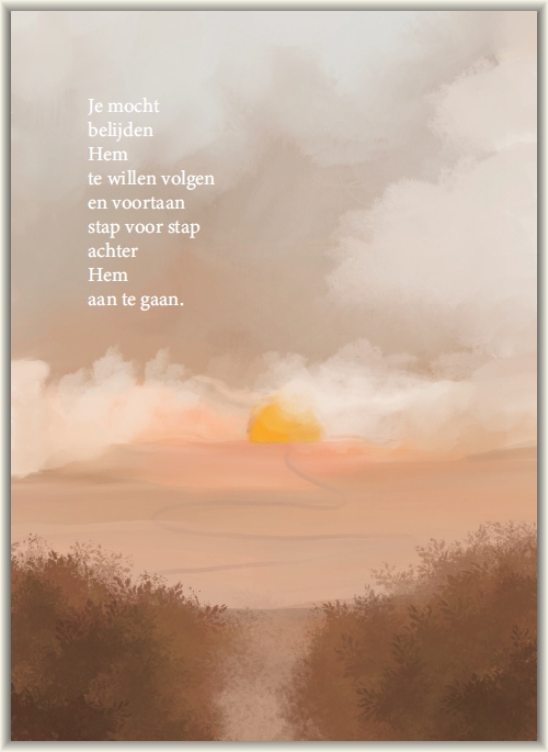 Poster A5 Je mocht belijden