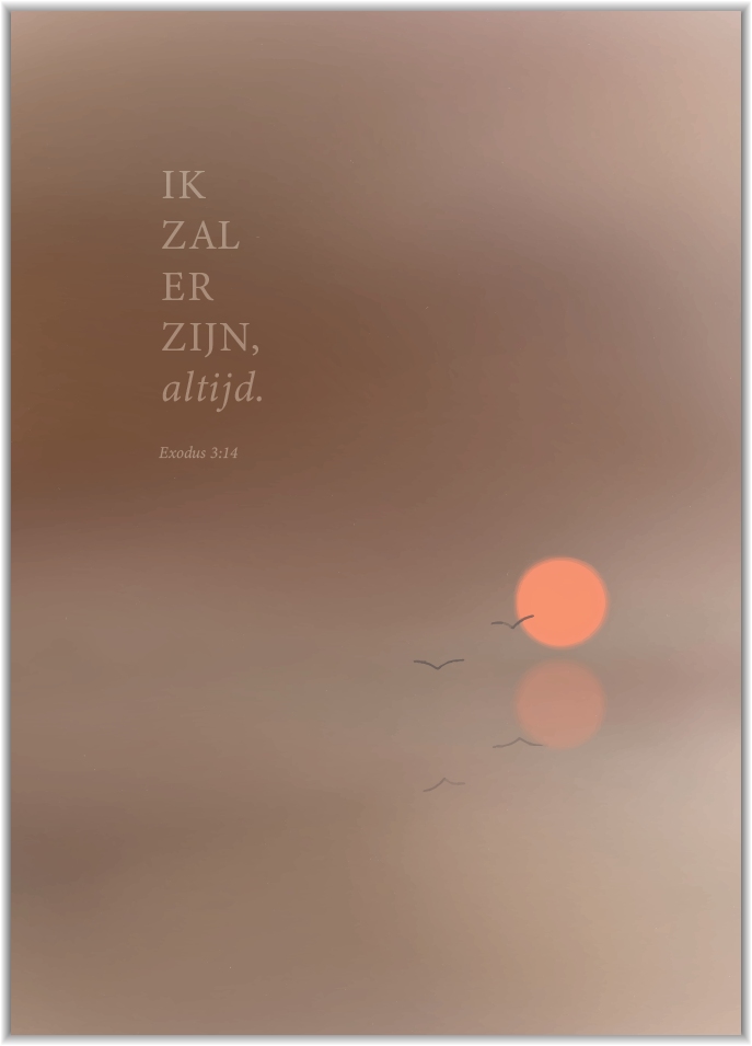 Poster A5 Ik zal er zijn, altijd.