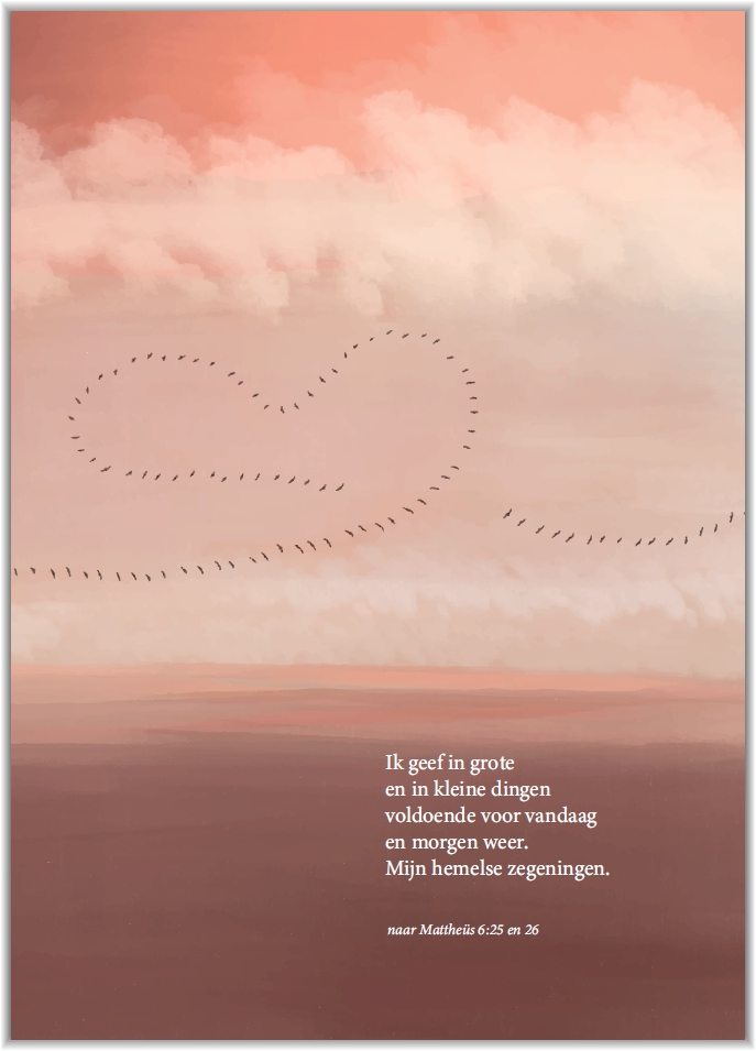 Poster A5 Ik geef in grote ..