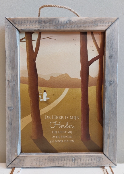 Schilderij A4 De Heer is mijn Herder