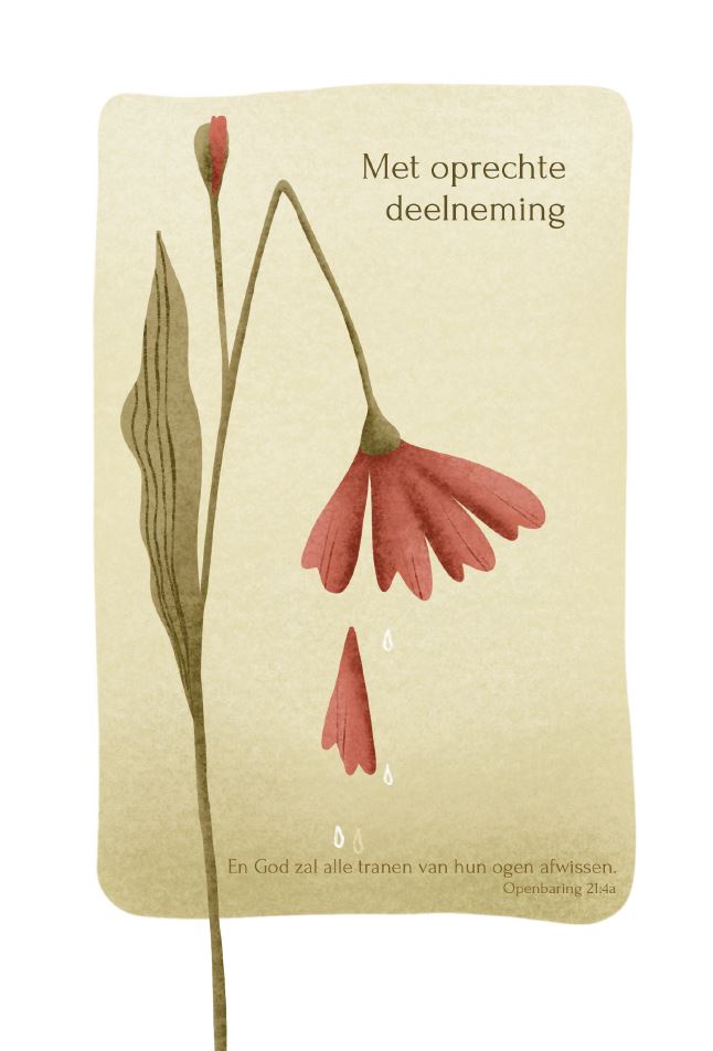 Met oprechte deelneming