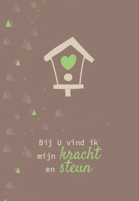 Minikaart Bij U vind ik mijn kracht