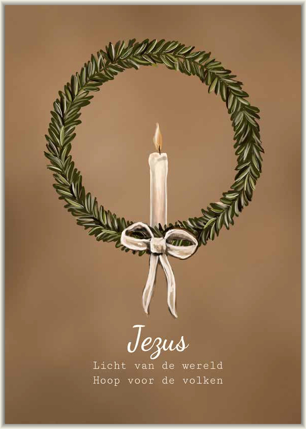 Poster A5 Jezus Licht van de wereld