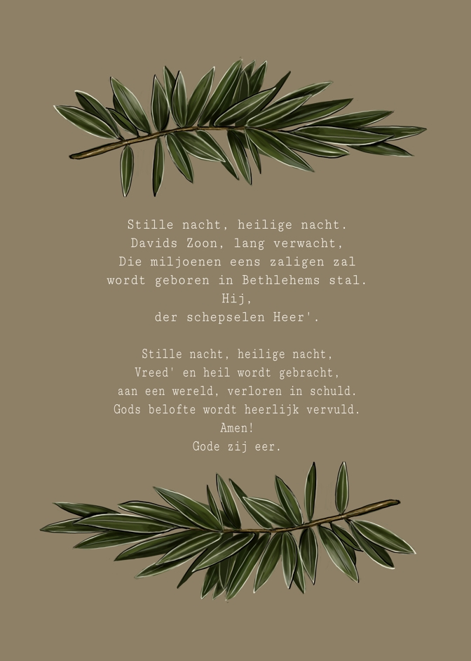 Kaartje A7 Stille nacht