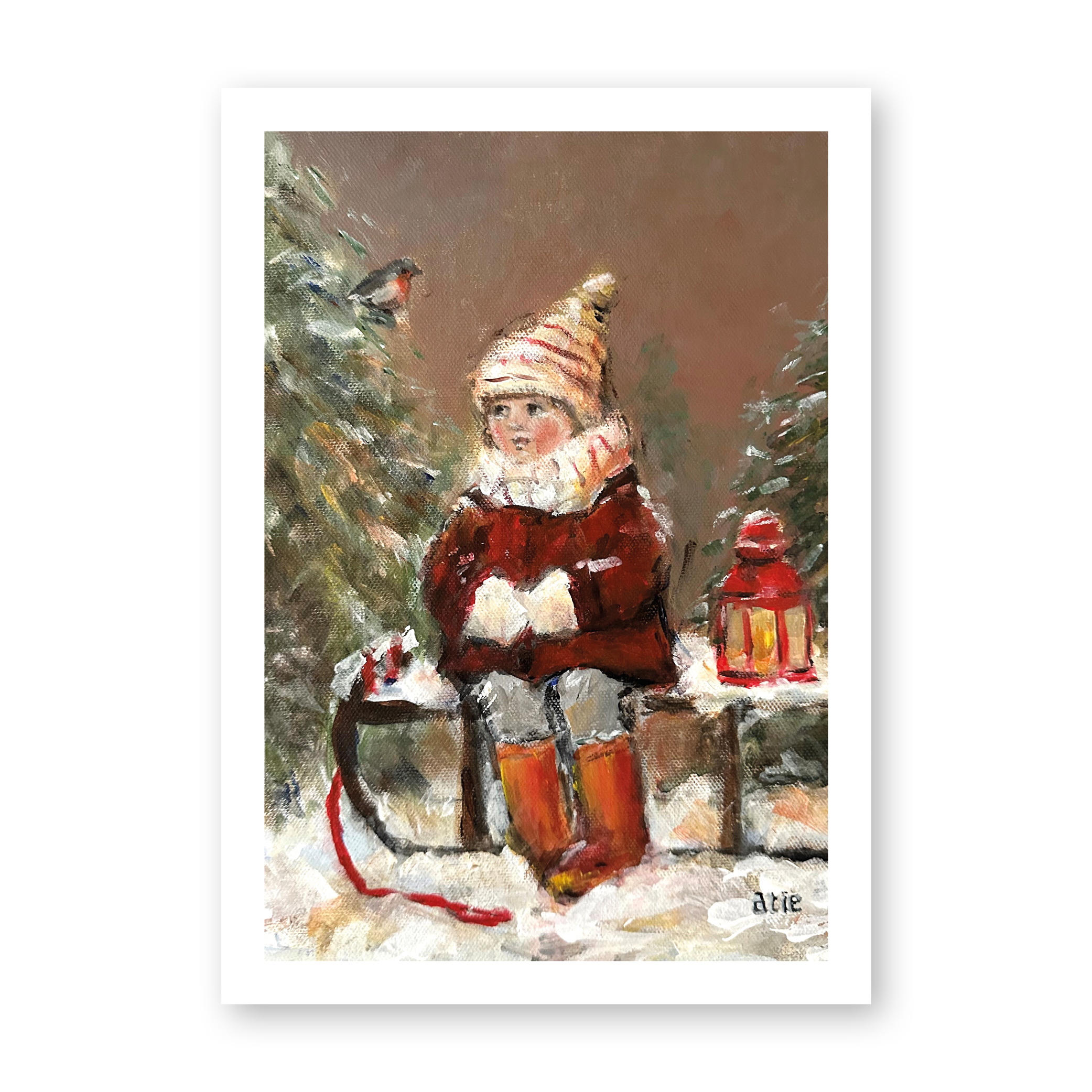 Blanco - Meisje op slee